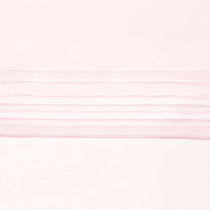 Тюль «Этель» 140×300 см, цвет розовый, вуаль, 100% п/э 