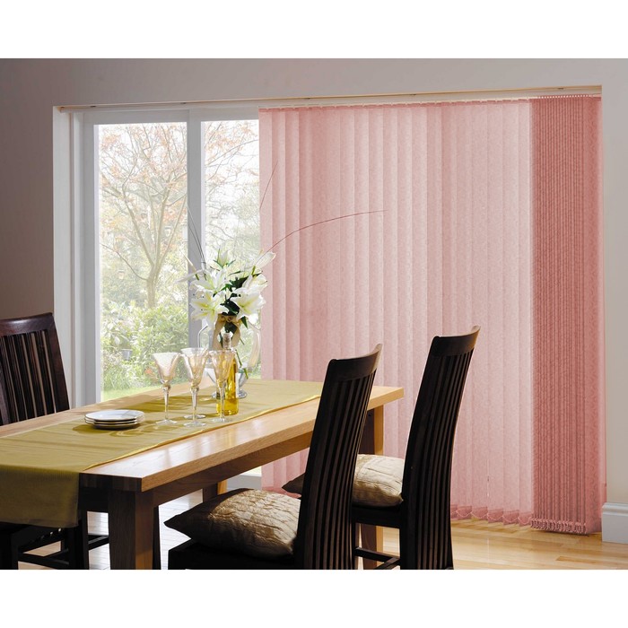 Набор ламелей 180 см "Вертикальные шторы. Лайн", 5 шт, цвет розовый 