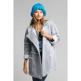 Шапка крупной вязки, голубой, акрил 100% 