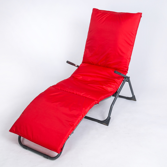 Подушка-матрас водоотталкивающ. 192х60х5 см, оксфорд 100% пэ, красный, синтетич. волокно 