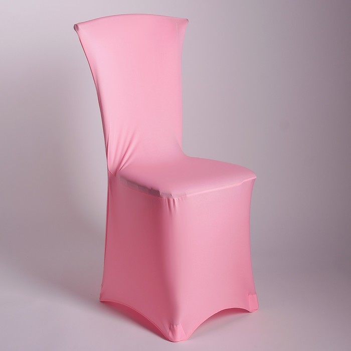 Чехол свадебный на стул, розовый 