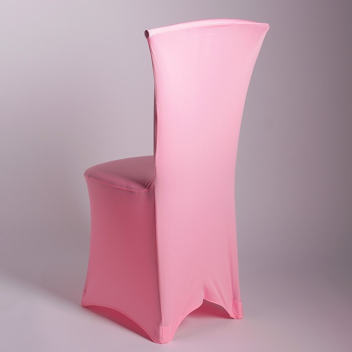 Чехол свадебный на стул, розовый 