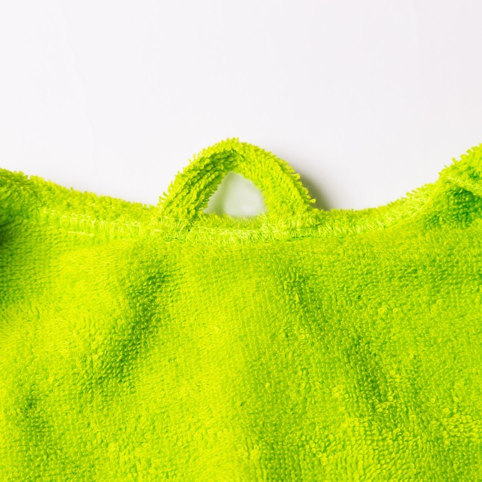 Халат махровый детский Кактус, размер 36, цвет салатовый, 340 г/м² хл. 100% с AIRO 