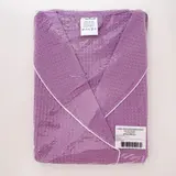 Халат женский, шалька+кант, размер 50, сирень, вафля  - фото 2