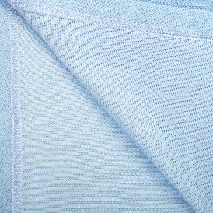 Халат махровый с капюшоном, рост 86-92 см, цвет голубой 1431-52 