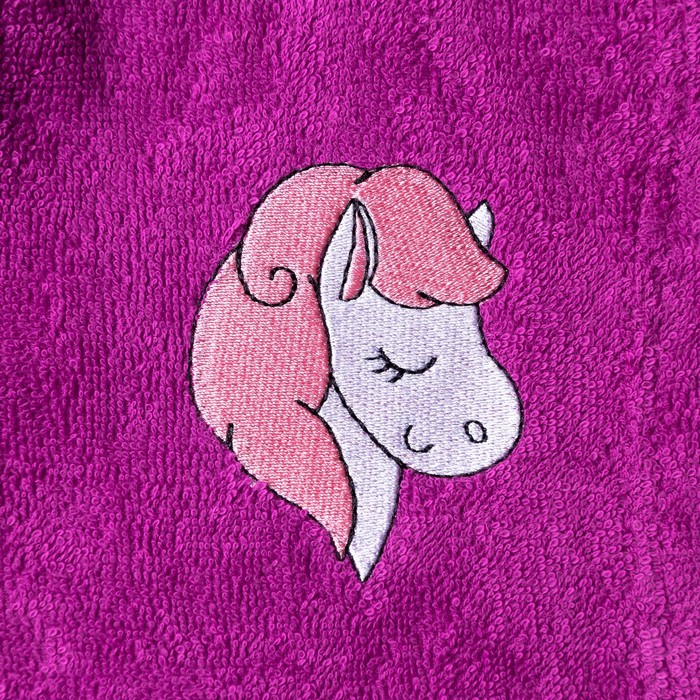 Халат махровый детский Лошадка, размер 30, цвет Розовый, 340 г/м² хл. 100% с AIRO 