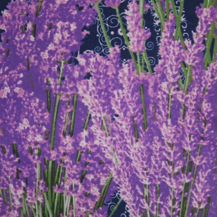 Постельное бельё евро"Традиция: Лаванда", цвет фиолетовый, 200х217 см,220х240, 70х70см - 2 шт 