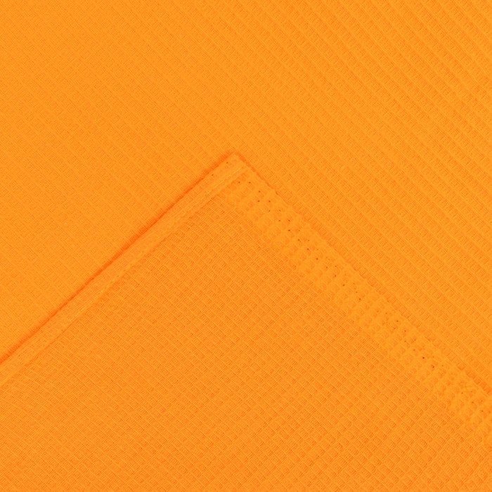 Накидка для сауны жен (75х150), цв.апельсин, ваф.полотно 160г/м, хл100% 
