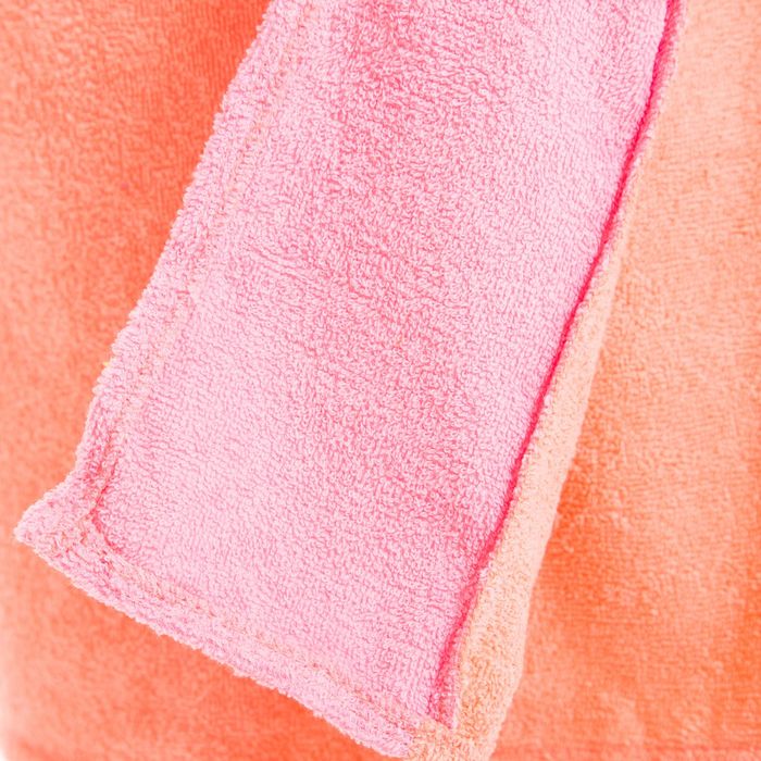 Килт(юбка) женский махровый, с вышивкой, 80х160 см, цвет персиковый 