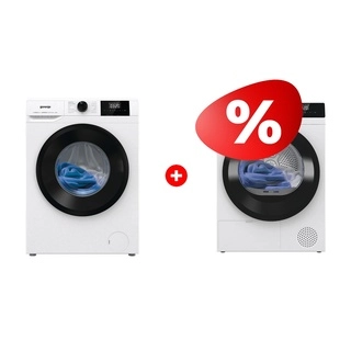 Комплект Сушильная машина Gorenje D2HNE7E/C + Стиральная машина Gorenje W3NGPI72SBS/C 