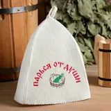 Набор для бани "Парься от души" шапка, рукавица 