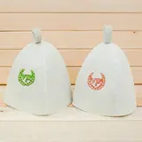 Набор "VIP- гости": две шапки для бани с принтом  - фото 6