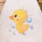 Детский банный набор: шапка и мочалка "Нашему утёнку"  - фото 3