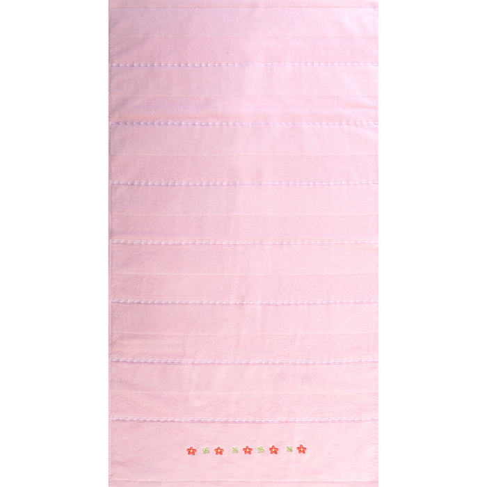 Полотенце махровое  "Жемчуг" 50х90 см,розовый,420 г/м2, 100% хлопок 