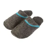 Тапочки мужские комибинированные, синий, люкс мягкий  - фото 2