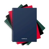 Тетрадь общая с пластиковой обложкой на спирали ErichKrause Classic, ассорти, А5, 60 листов, клетка  - фото 2