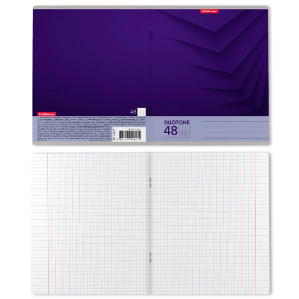 Тетрадь общая  ErichKrause® 42627 Duotone Next 48 листов клетка - фото 2