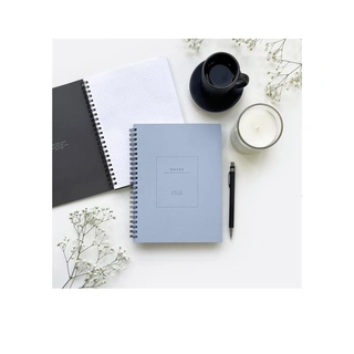 Тетрадь общая, Be Smart, 156х207 мм, 96 л., клетка, мягкий переплет, спираль. Коллекция Notes, голубой  - фото 3