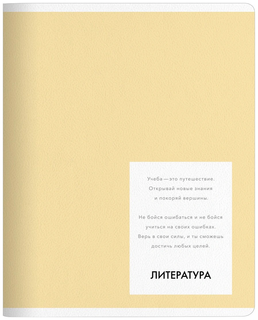 Предметная тетрадь Be Smart "Color", литература, 48 л, А5, линейка, мягкая обложка, 1 шт 