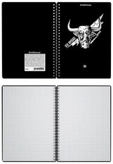 Общая тетрадь Erich Krause Тетрадь с пластиковой обложкой Go Аhead, Black and White, 80 л, А5, клетка, мягкая обложка, 1 шт  - фото 2