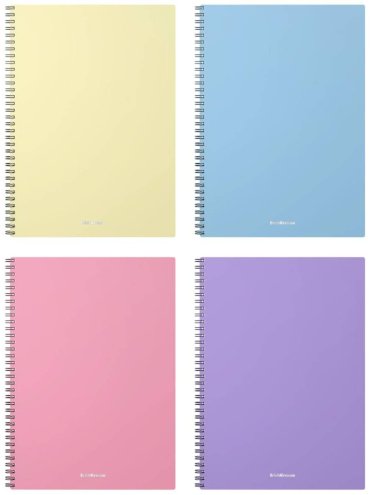 Общая тетрадь Erich Krause Pastel, 80 л, А4, клетка, мягкая обложка, 1 шт 