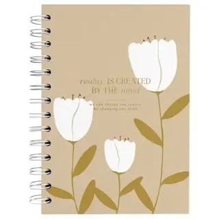 Тетрадь общая, Be Smart, 144х204 мм, 120 л., клетка, твердый переплет, спираль. Коллекция April, тюльпаны 