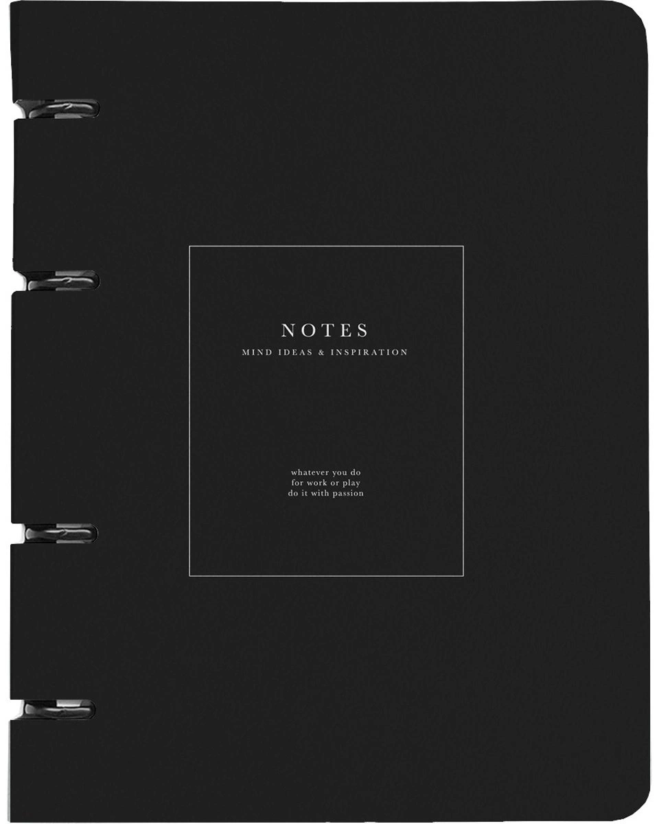 Общая тетрадь Be Smart Notes черный, 120 л, А5, клетка, твердая обложка, 1 шт 