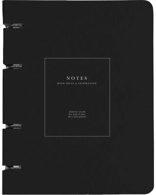 Общая тетрадь Be Smart Notes черный, 120 л, А5, клетка, твердая обложка, 1 шт 