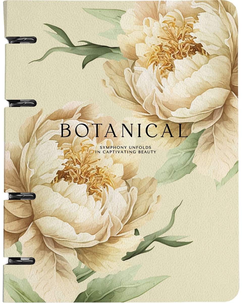 Общая тетрадь Be Smart Peony желтый, 120 л, А5, клетка, твердая обложка, 1 шт 