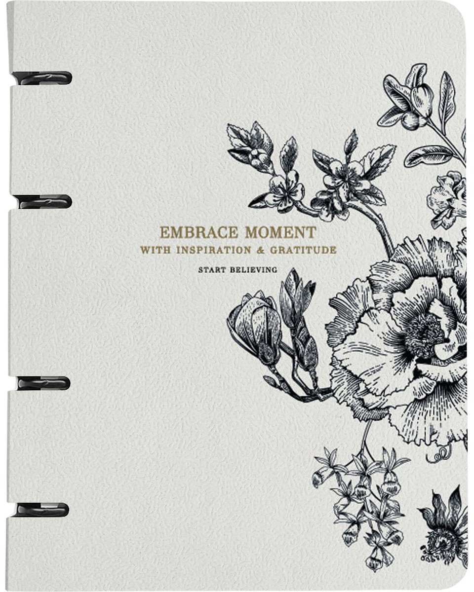 Общая тетрадь Be Smart Harmony цветы на айвори, 120 л, А5, клетка, твердая обложка, 1 шт 