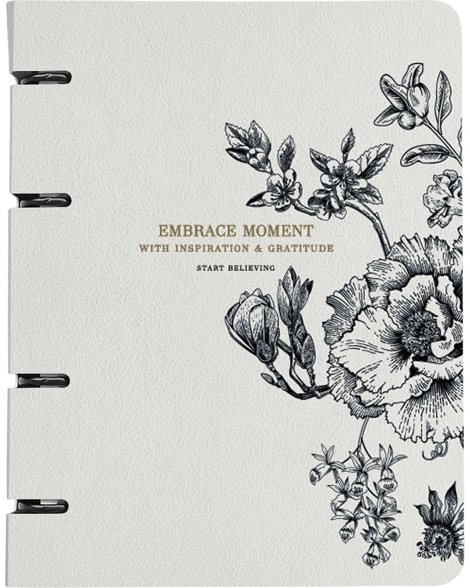 Общая тетрадь Be Smart Harmony цветы на айвори, 120 л, А5, клетка, твердая обложка, 1 шт 