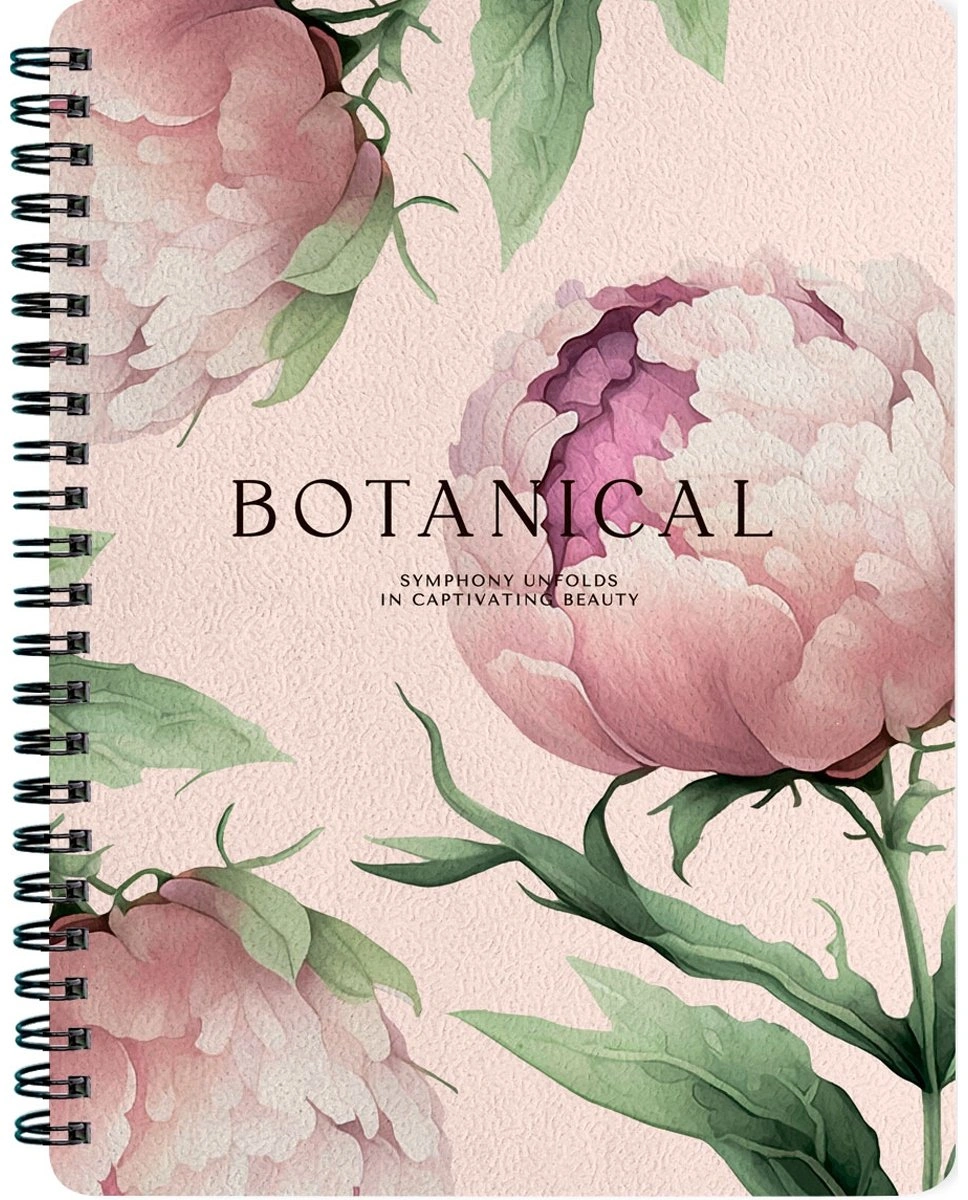 Общая тетрадь Be Smart Peony пудровый, 80 л, А5, клетка, мягкая обложка, 1 шт 