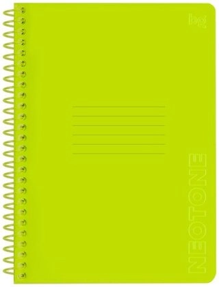 Общая тетрадь BG Neon. Yellow, 96 л, А5, клетка, твердая обложка, 1 шт 
