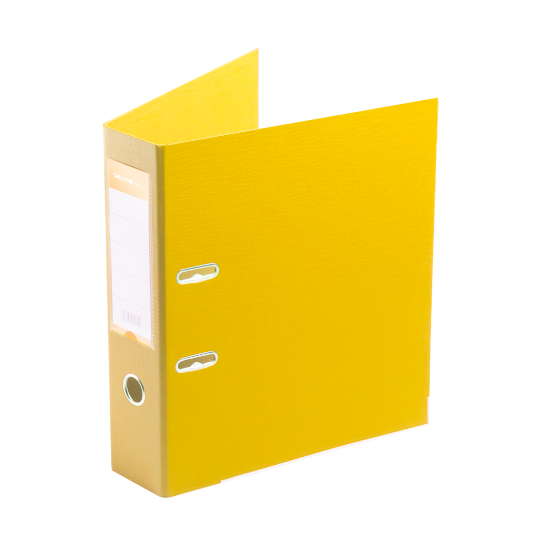 Папка-регистратор Deluxe с арочным механизмом, Office 3-YW5 (3" YELLOW), А4, 70 мм, желтый 