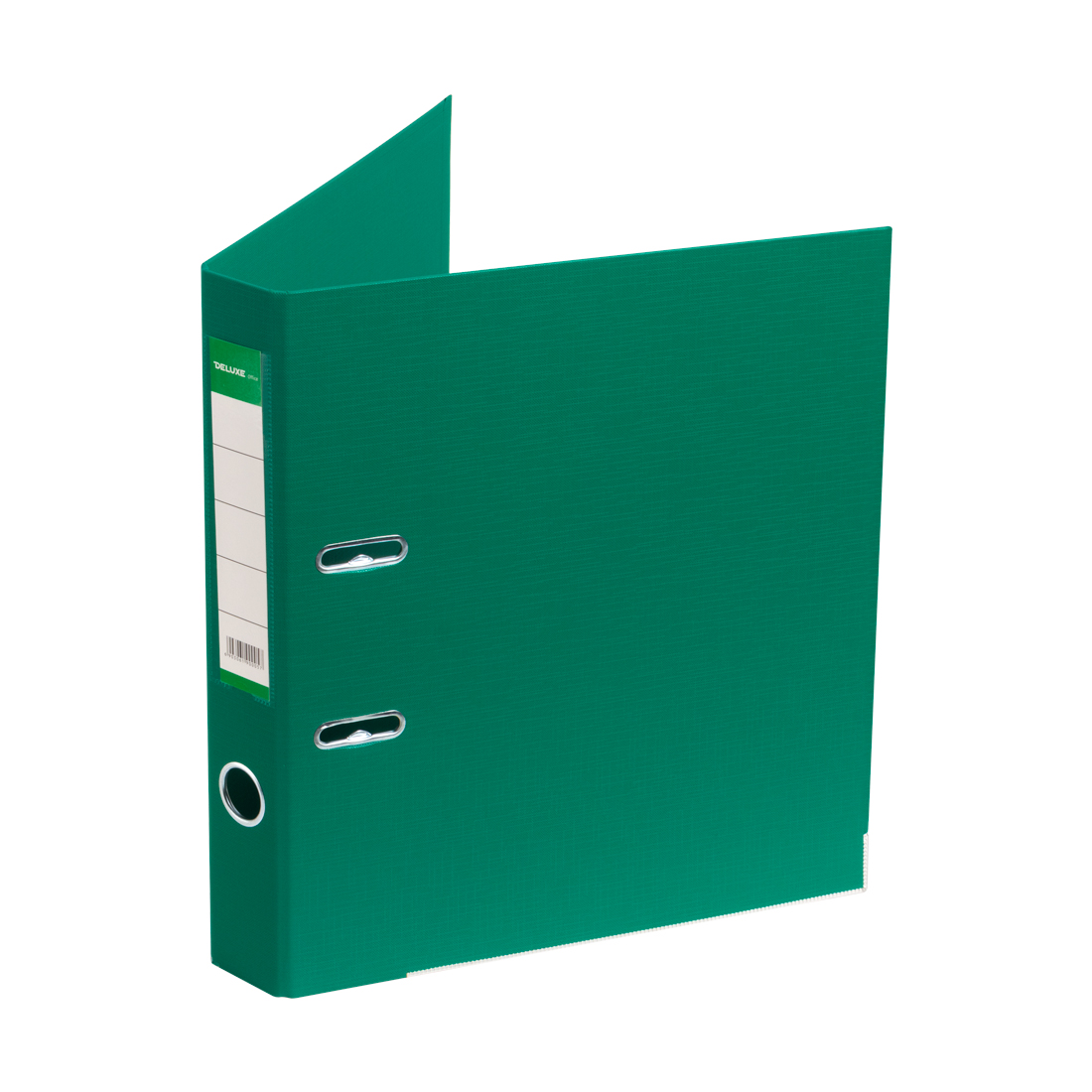 Папка-регистратор Deluxe с арочным механизмом, Office 2-GN36 (2" GREEN), А4, 50 мм, зеленый 