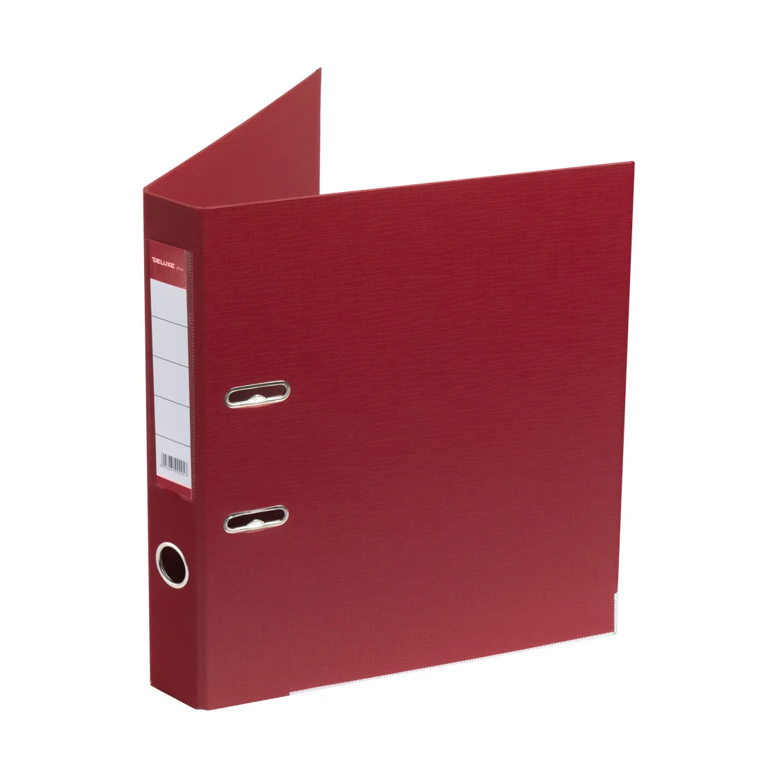 Папка-регистратор Deluxe с арочным механизмом, Office 2-RD24 (2" RED), А4, 50 мм, красный 