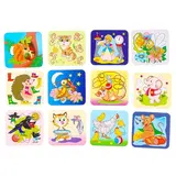 Набор карточек "Логопедические чистоговорки" 12 карточек, веселые стишки  - фото 2