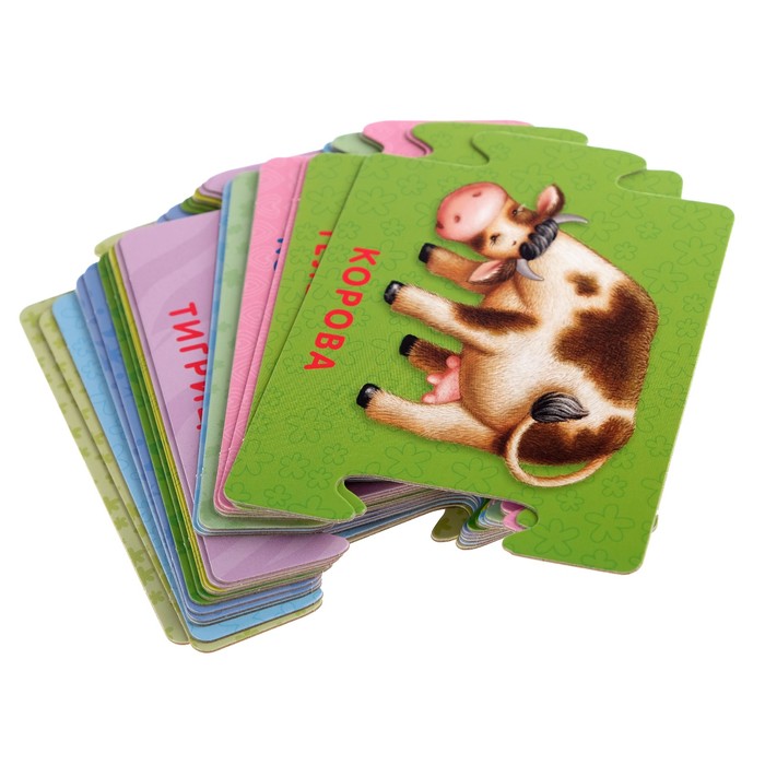 Развивающие карточки-пазлы «Малыш и мама», 20 карточек 