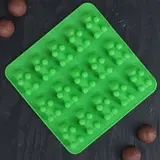 Форма для мармелада 18х2 см "Медвежата", 15 ячеек, цвета МИКС 