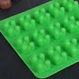 Форма для мармелада 18х2 см "Медвежата", 15 ячеек, цвета МИКС  - фото 2