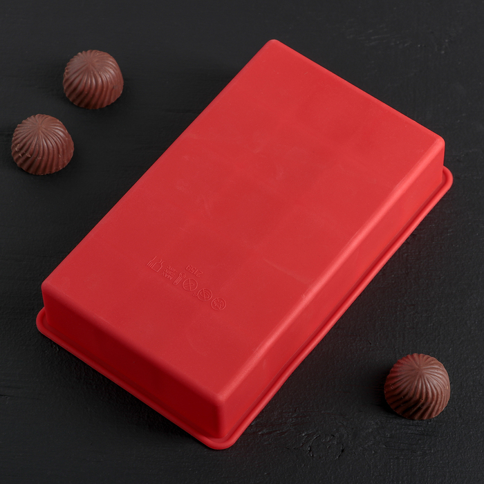 Форма для льда и шоколада "Кубик", 15 ячеек, цвета МИКС 