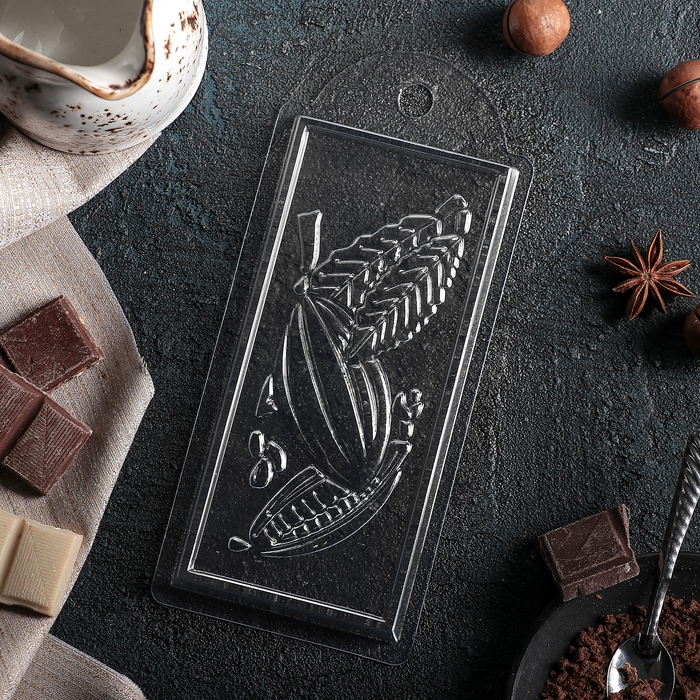Форма для шоколада 7×15×1 см "Какао" 
