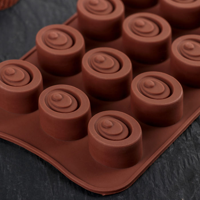 Мұз бен шоколадқа арналған "Шоколад ләззаты", 15 ұяшық 