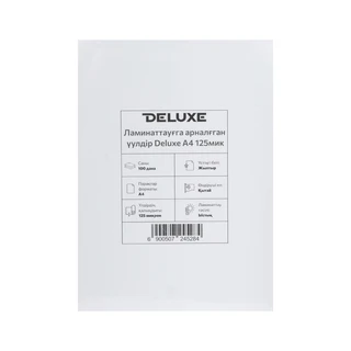 Пленка для ламинирования Deluxe A4 80мик 100шт 