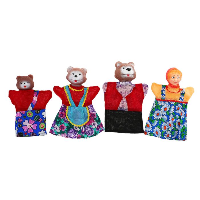 Кукольный театр «Три медведя», 4 персонажа 