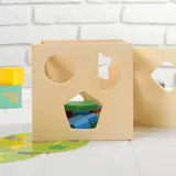 Сортер бизикуб деревянный "Фигуры" (10 деталей)  - фото 3