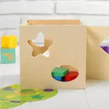 Сортер бизикуб деревянный "Фигуры" (10 деталей)  - фото 5