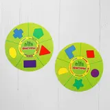 Сортер бизикуб деревянный "Фигуры" (10 деталей)  - фото 7