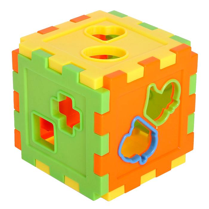 Развивающая игрушка-сортер «Куб» со счётами 