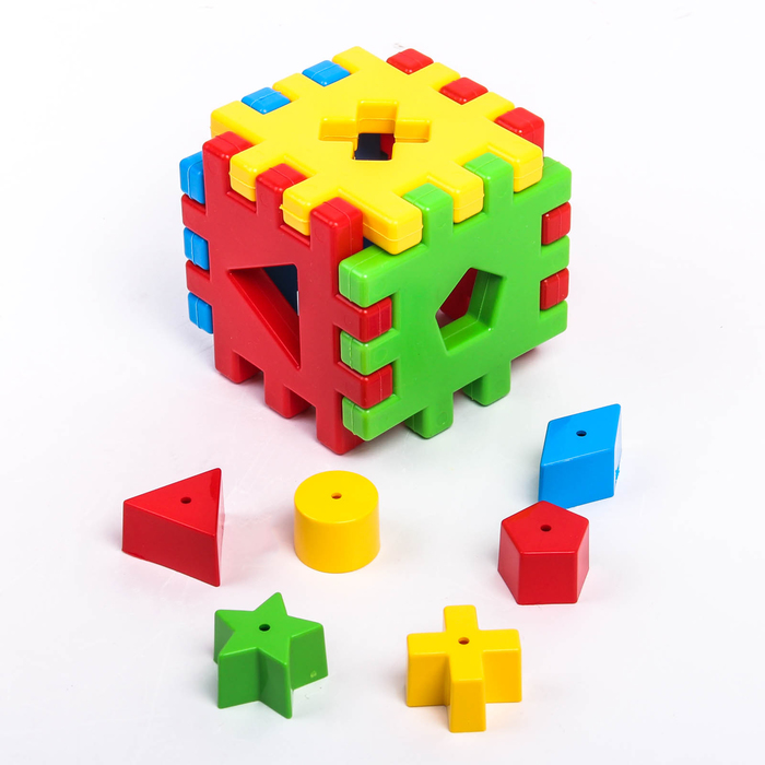 Игрушка-сортер развивающая «Волшебный куб», 12 элементов 